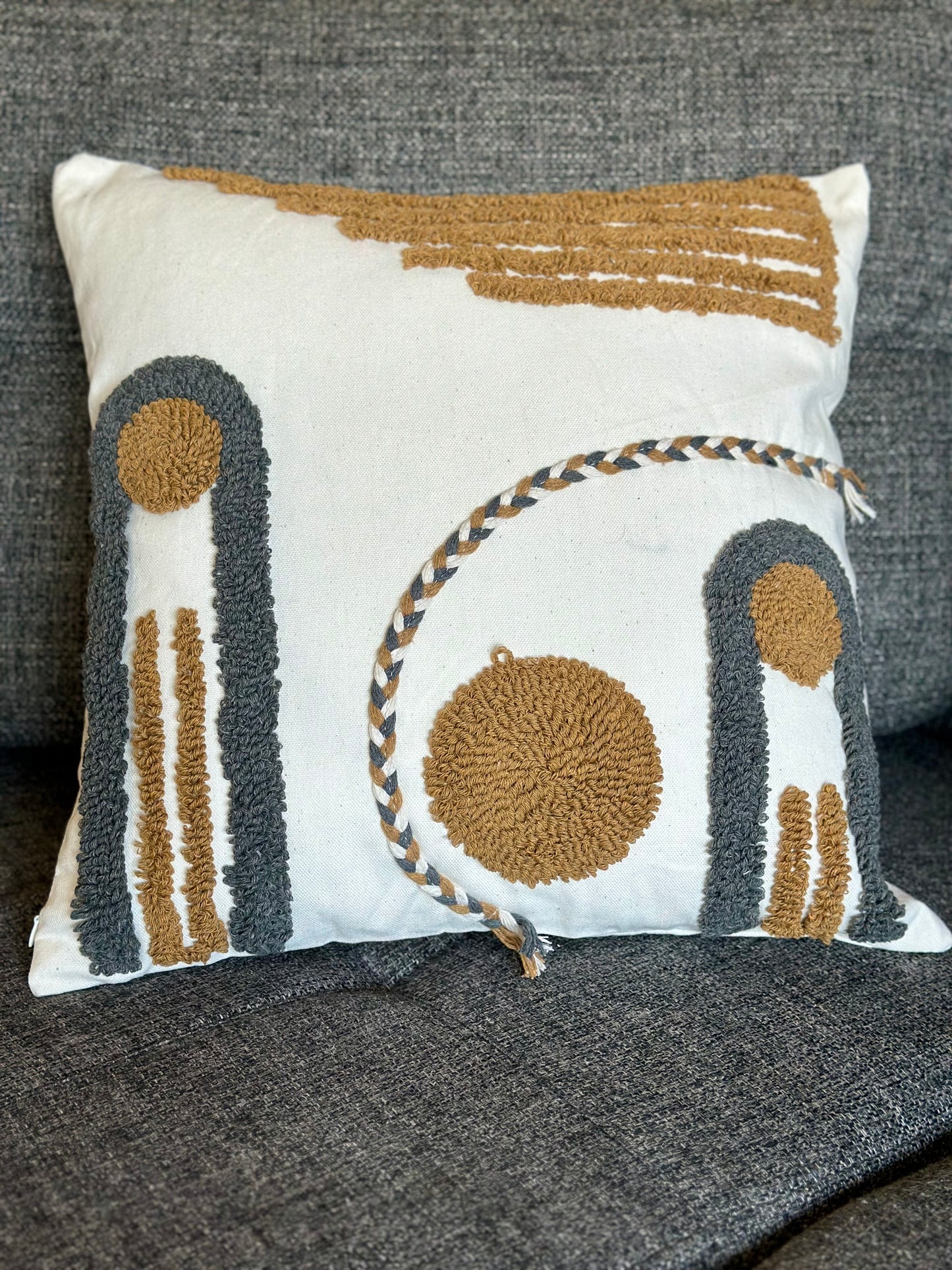 Luxe Handmade Silk Cushion – Timeless Sophistication CODE 3312