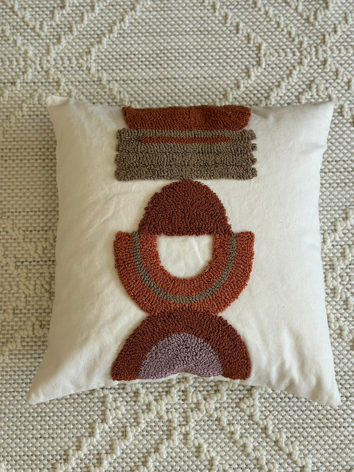 Handwoven Textured Cushion – Artisanal Beauty CODE 3308 R
