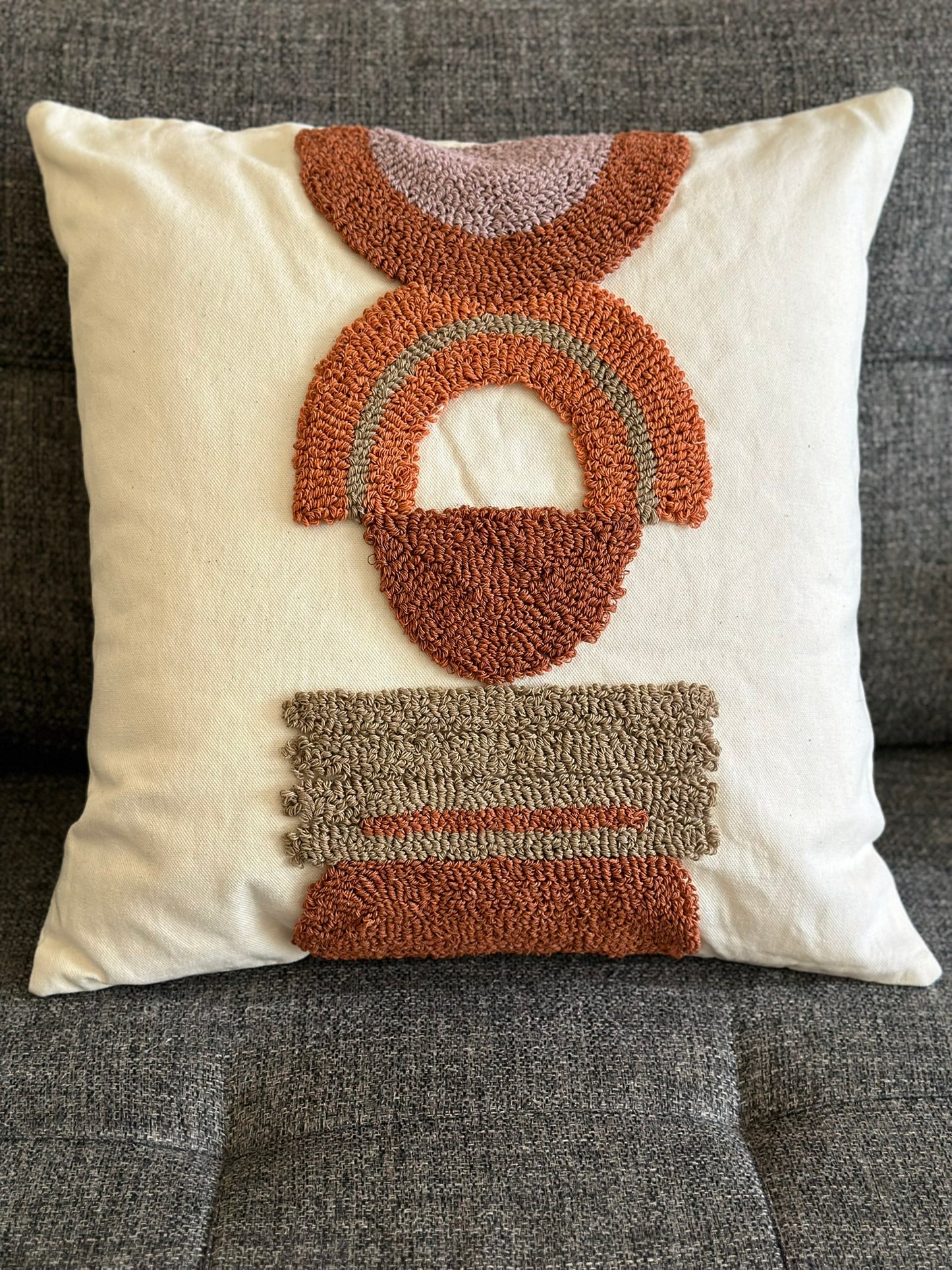 Handwoven Textured Cushion – Artisanal Beauty CODE 3308 R
