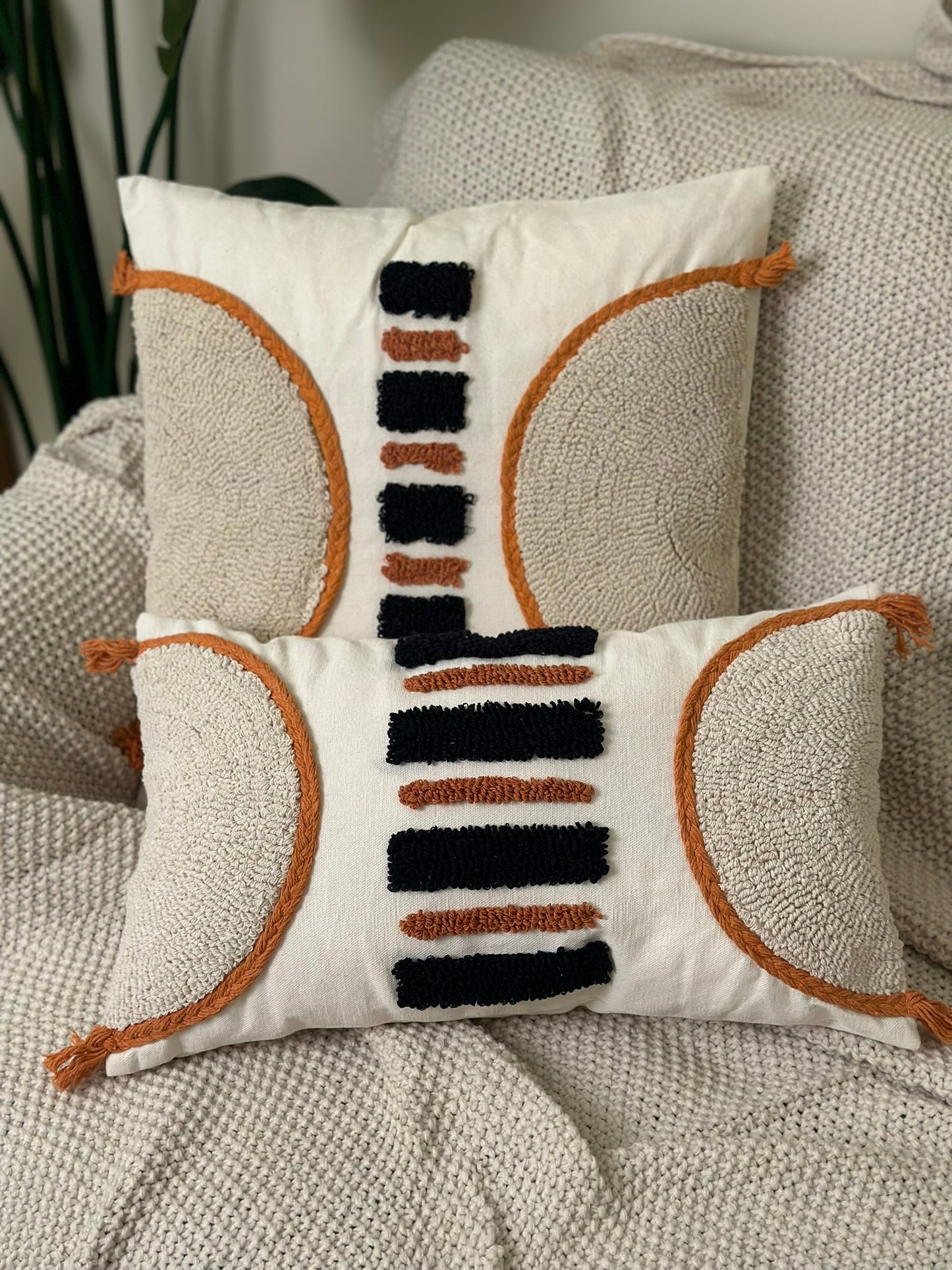 Geometric Handcrafted Cushion – Modern Flair CODE 3318