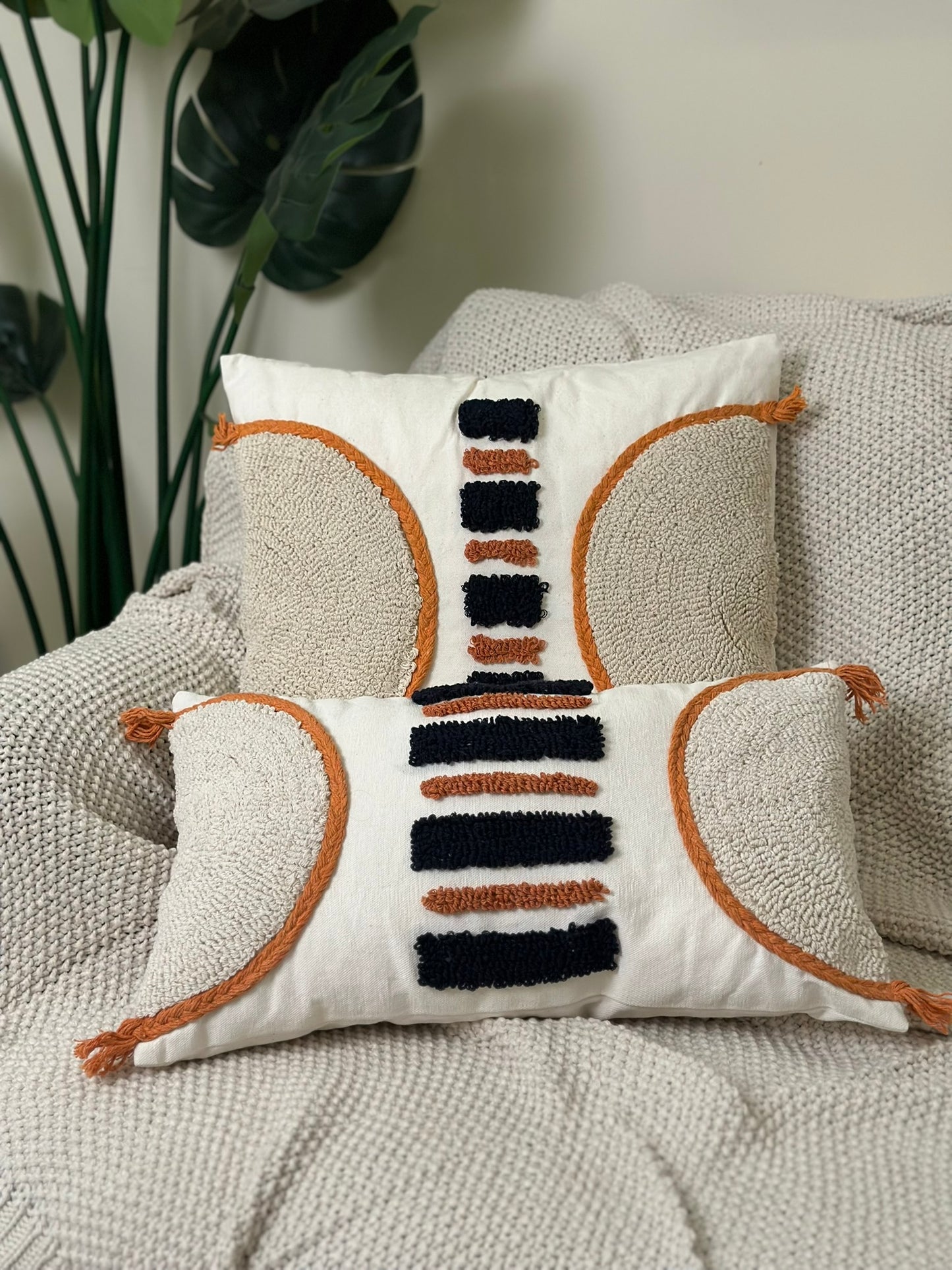 Geometric Handcrafted Cushion – Modern Flair CODE 3318