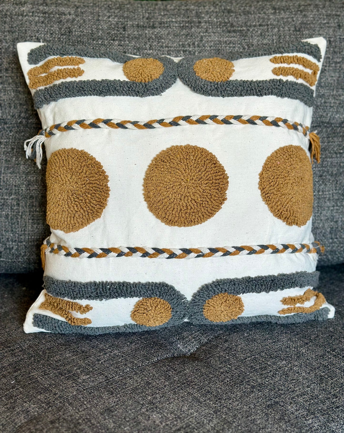 Luxe Handmade Silk Cushion – Timeless Sophistication CODE 3312