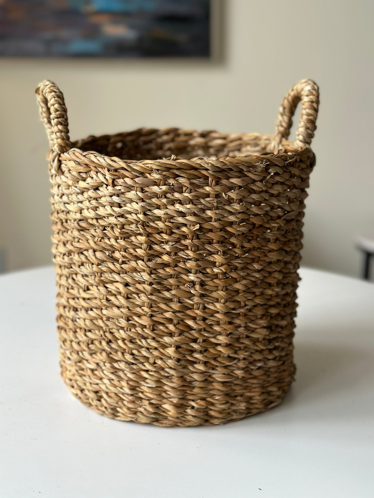 Set of Natural Woven Storage/Decorative Baskets - 6 Sizes