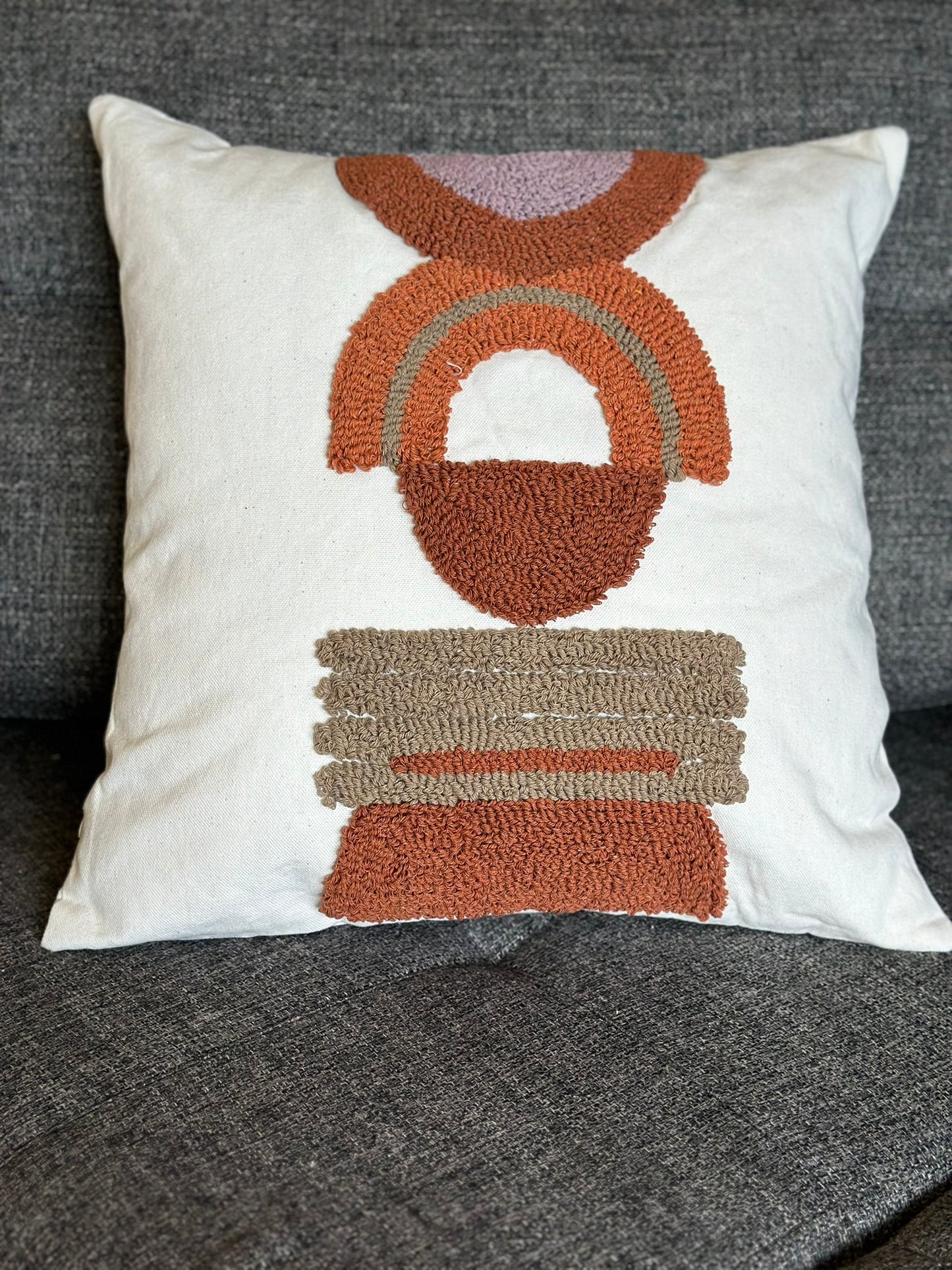 Handwoven Textured Cushion – Artisanal Beauty CODE 3308 R
