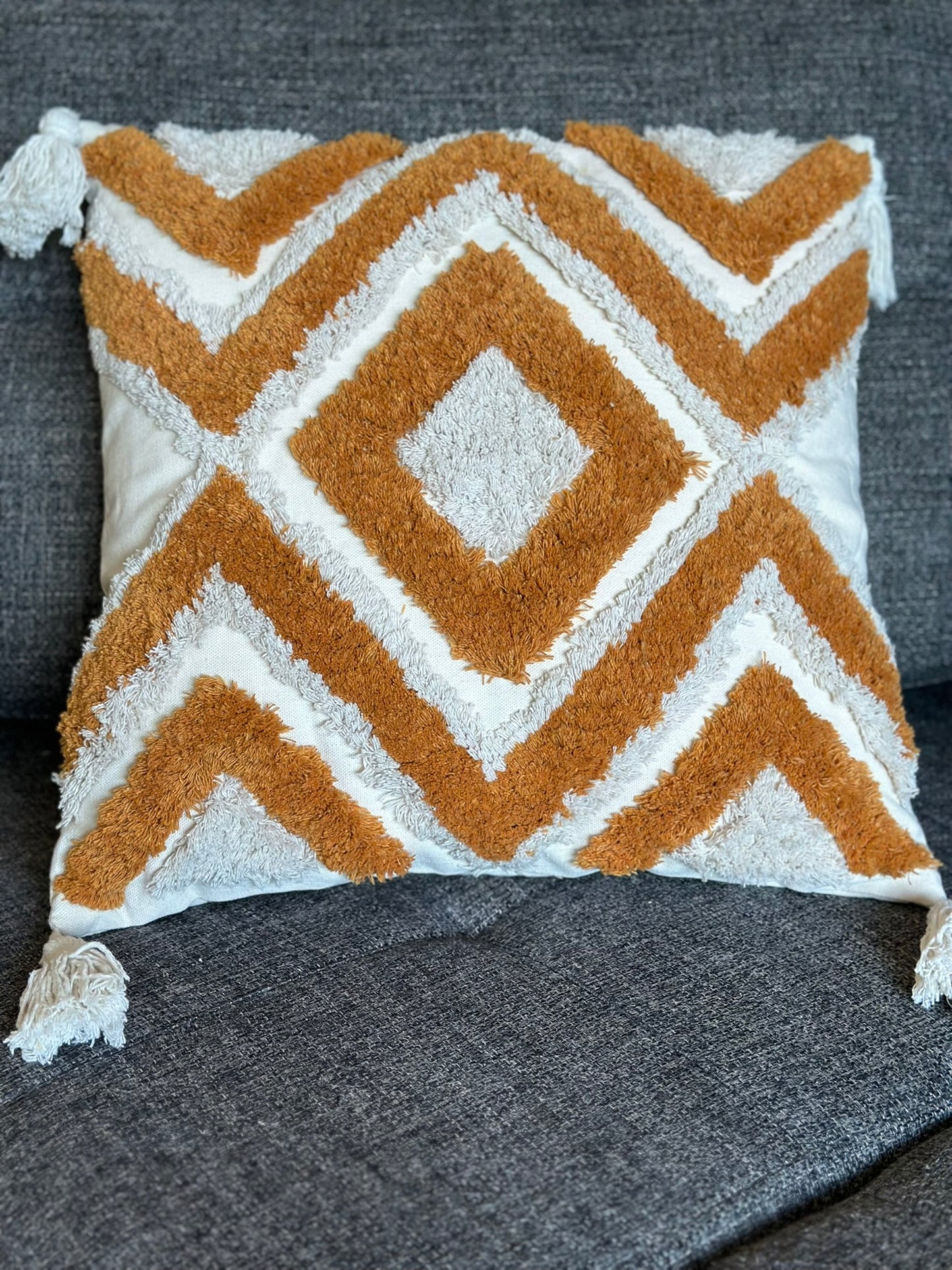 Square Knit Cushion – Cozy Texture CODE 3324