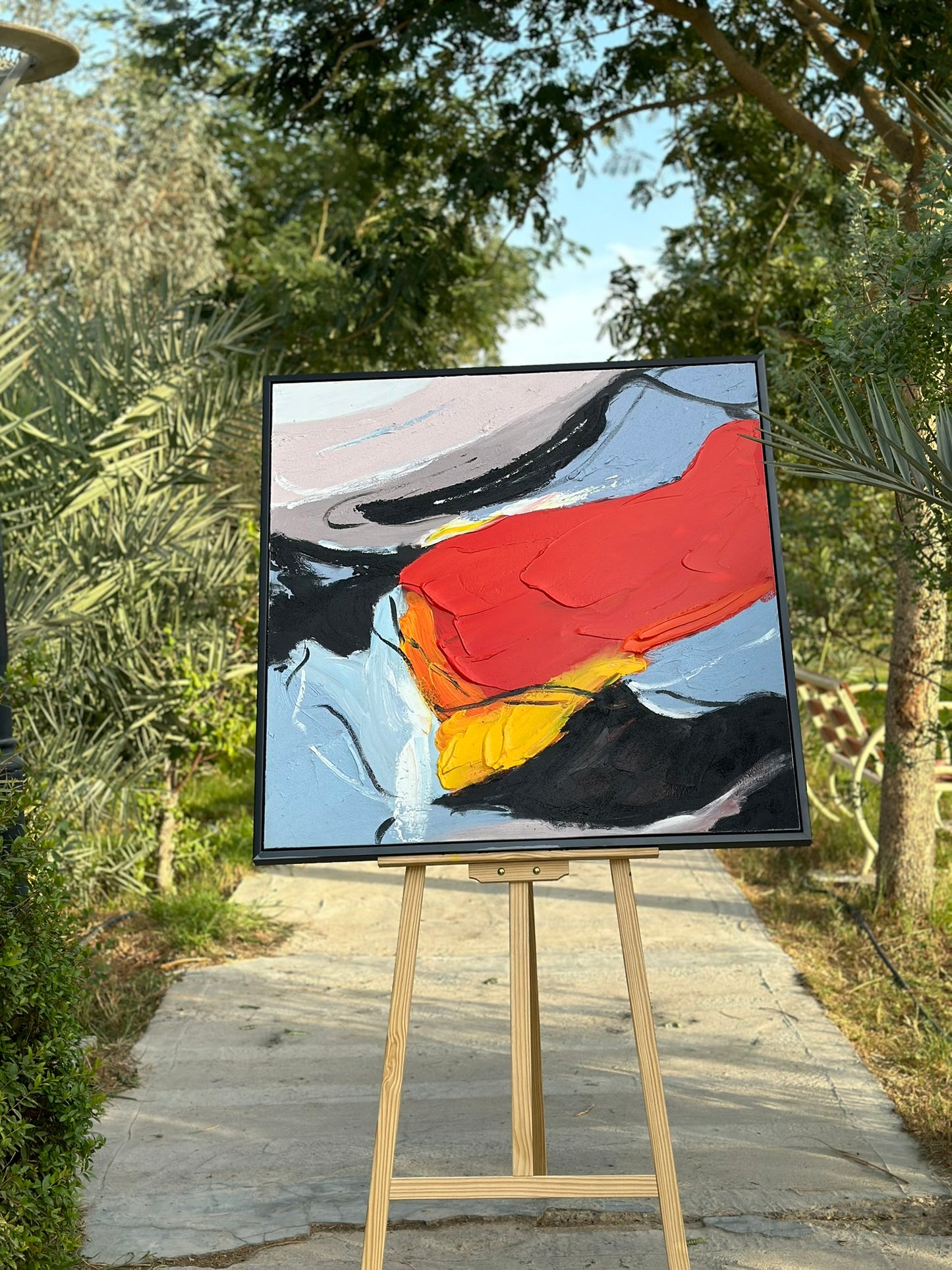 Painting Oil Paint Size 100x100 cm CODE 3112