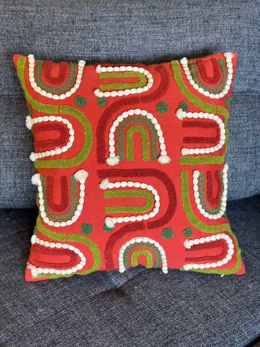 Color Block Handmade Cushion – Modern Twist CODE 3323 R